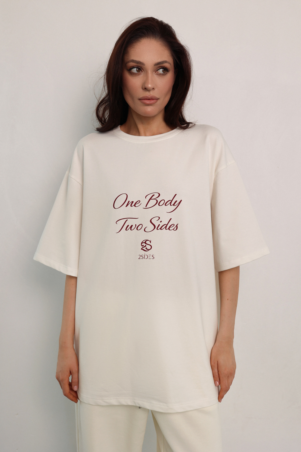 Футболка кремовая 2SIDES