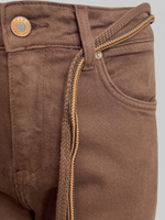 Джинсы Loloblues 18995 однотонные широкие со шнурком