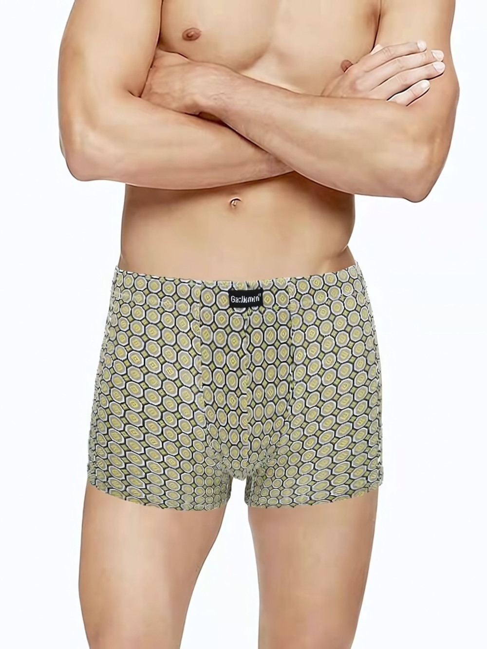 Мужские трусы-шорты с принтом в виде сот (Размер: XL)