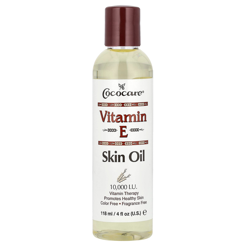 Cococare, масло для ухода за кожей с витамином Е, без отдушки, 10 000 МЕ, 118 мл (4 жидк. унции)