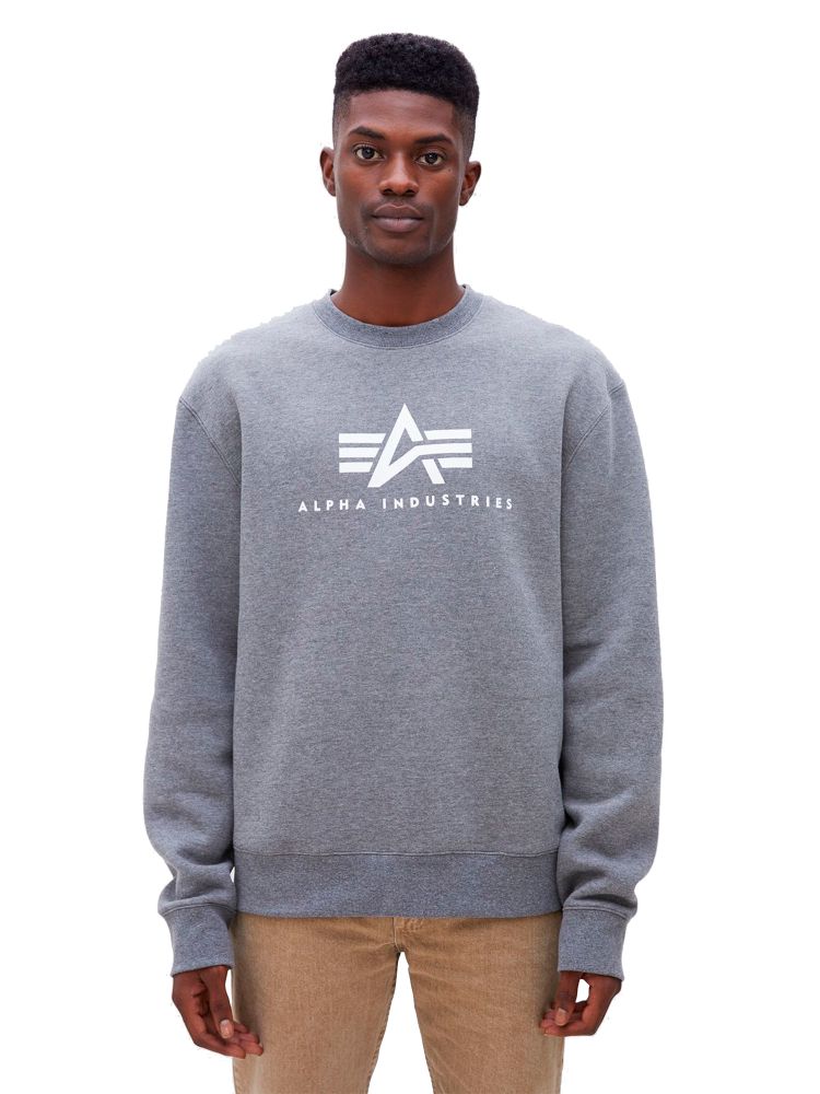 Свитшот Alpha Industries Basic Logo Sweatshirt Серый