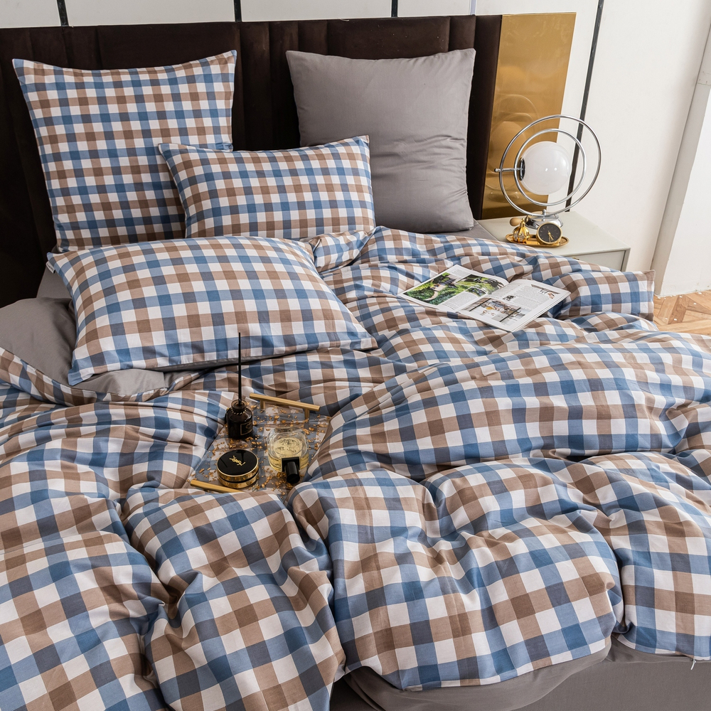 Комплект постельного белья Люкс Сатин 100% хлопок на резинке AR318