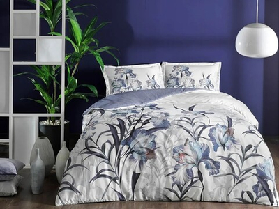 Комплект постельного белья ТАЧ Сатин 1-спальный "SARINA" V06-Сиреневый