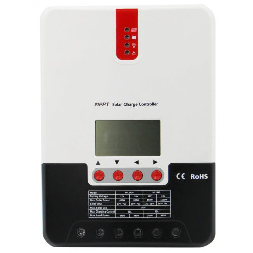Контроллер заряда SRNE SR-ML2440 MPPT 12/24В 40А (40A / 12/24V / 550/1100W)