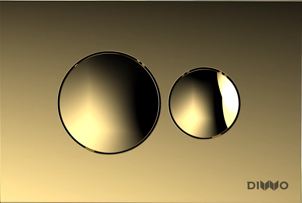 Кнопка смыва для унитаза DIWO 7315 пластик, цвет матовое золото