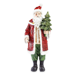 Фигурка новогодняя 21.5см Lamart Noel Санта с елочкой