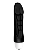 Чёрный вибратор Joystick The Body Comfort - 17 см. (Цвет: черный)