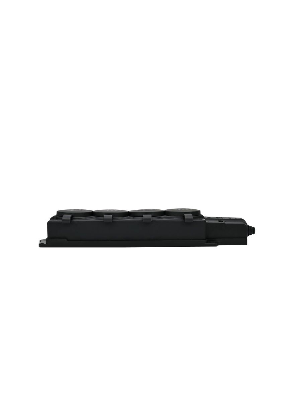 Колодка удлинителя 4-м MultiSet 16А 250В IP44 с заземл. каучук черн. SE MST4104BK