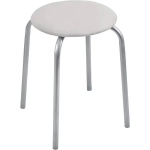 Табурет 'Классика 2' на 4-х опорах (круглое сидение) светло-серый