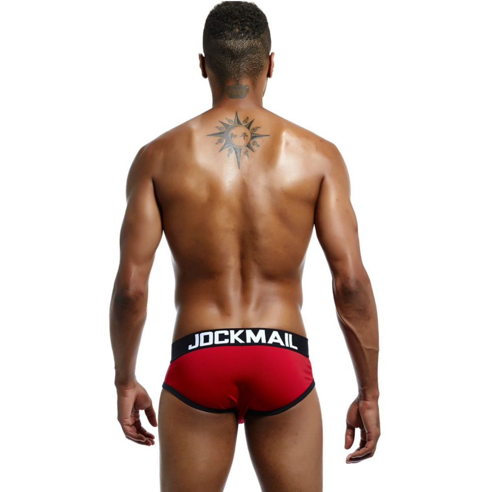 Мужские трусы брифы красные JOCKMAIL JM2048-8
