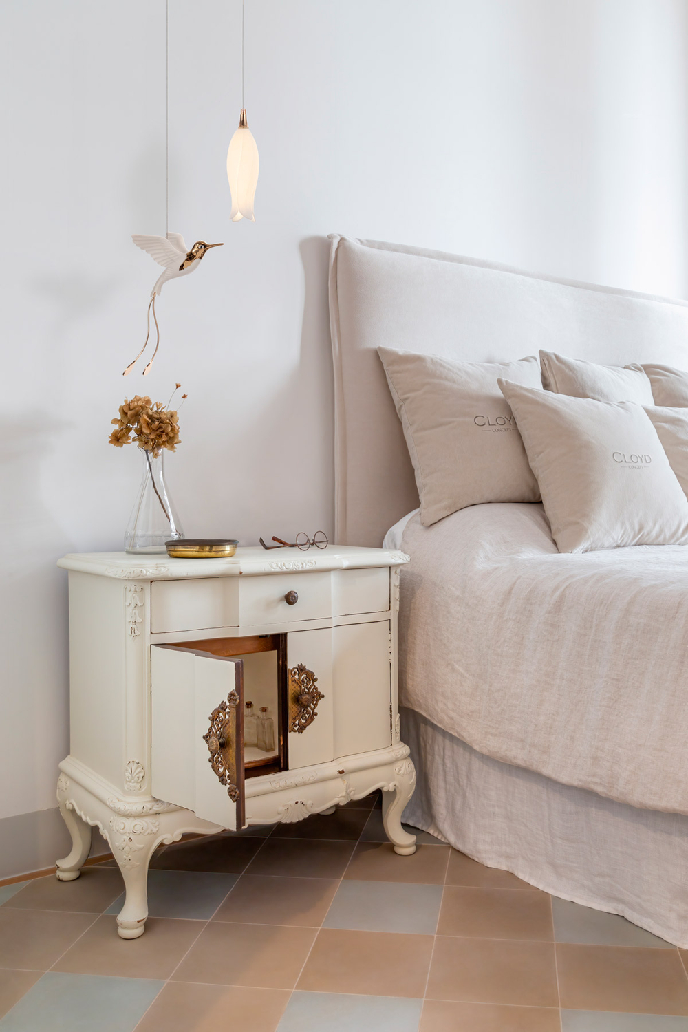 Декор подвесной Cloyd ARGANA Drop / фарфор - золото (арт.50060)