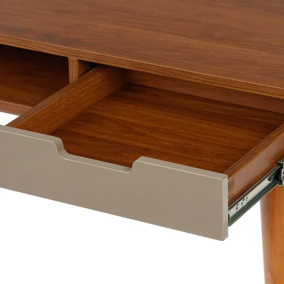 Письменный стол Dion с 2 ящиками 120х55 см, шпон ореха