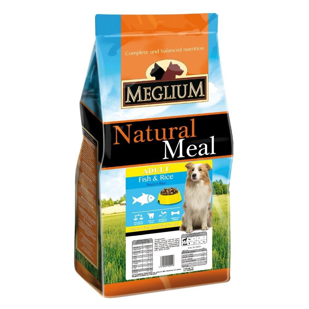 Meglium корм для собак с чувствительным пищеварением с рыбой и рисом (Sensible)