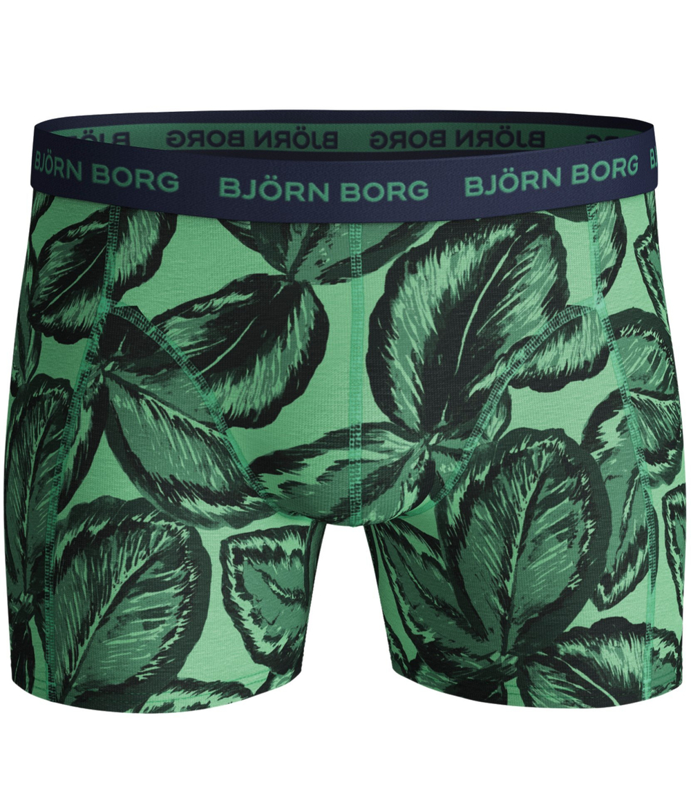 Боксерки теннисные Bjorn Borg Shorts Sammy BB Leafy 3P - lichen