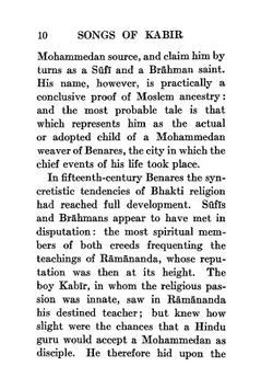 Songs of Kabir. 1915 | R. Tagore