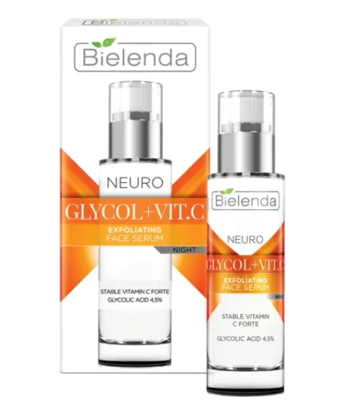 Bielenda Neuro Glycol+Vit.C 30ml Отшелушивающая нейропептидная сыворотка