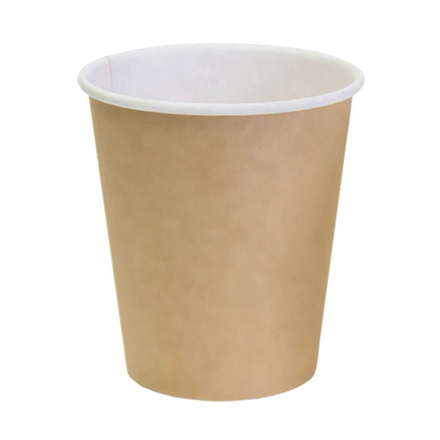 Стакан бумажный 250 мл D=80 мм КРАФТ (50/1000)