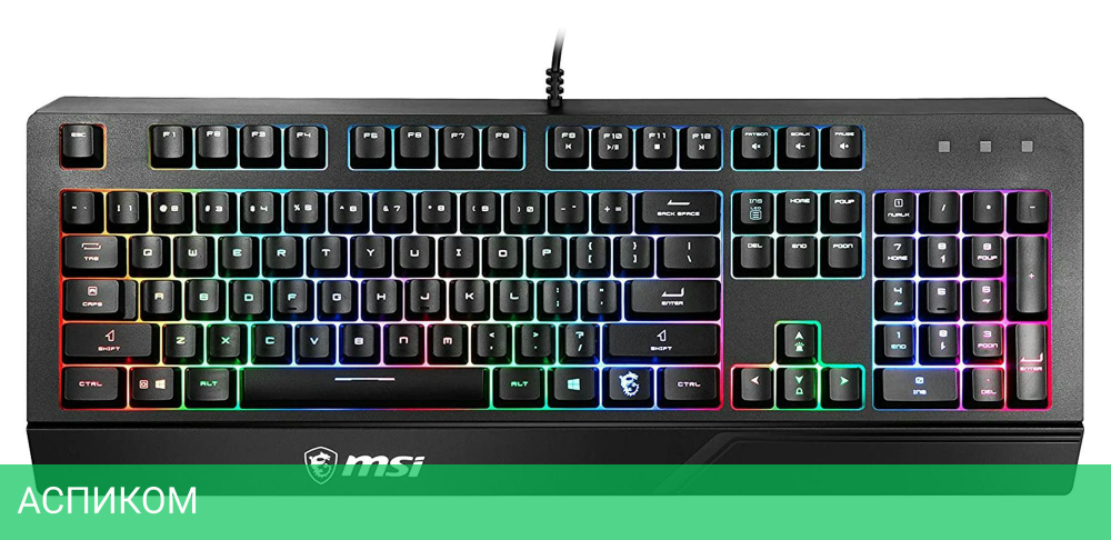 Клавиатура MSI Vigor GK20 RU Black