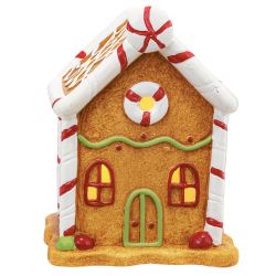 GAEM Фигурка декоративная с подсветкой "Домик пряничный", L10,5 W8,5 H14,5 см, (2хLR44), 2в.
