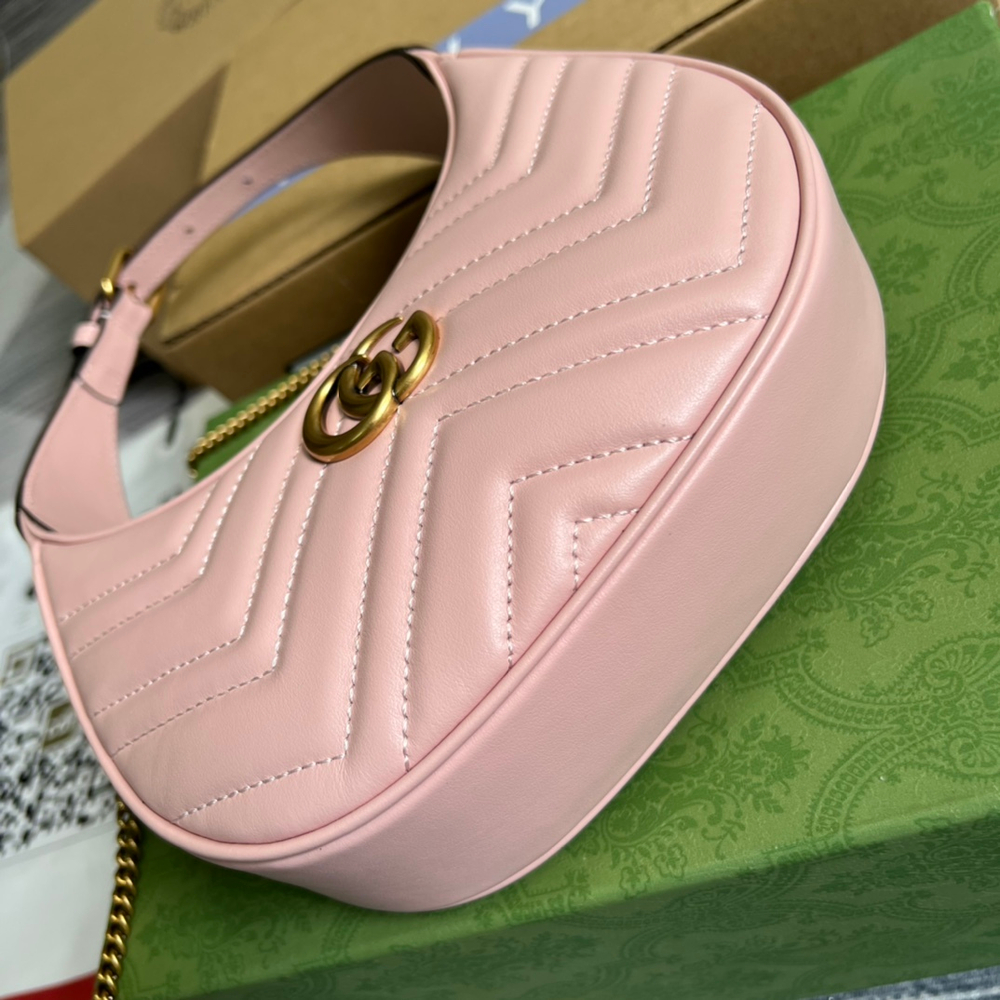Gucci GG Marmont Half-Moon-Shaped Bag