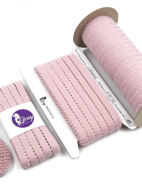 019 641/12 Резинка отделочная Lauma 12 мм, лотос 019