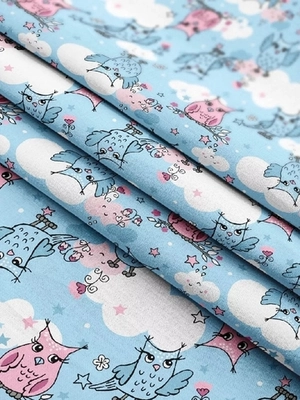 Ситец шир 95 см "Звезды на голубом"