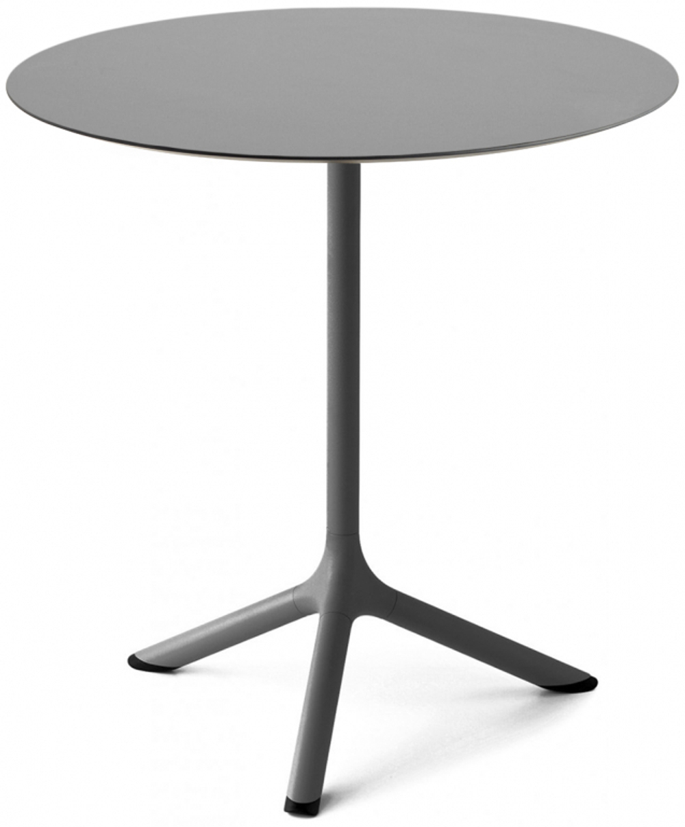Стол ламинированный обеденный Scab Design Tripe, антрацит, светло-серый