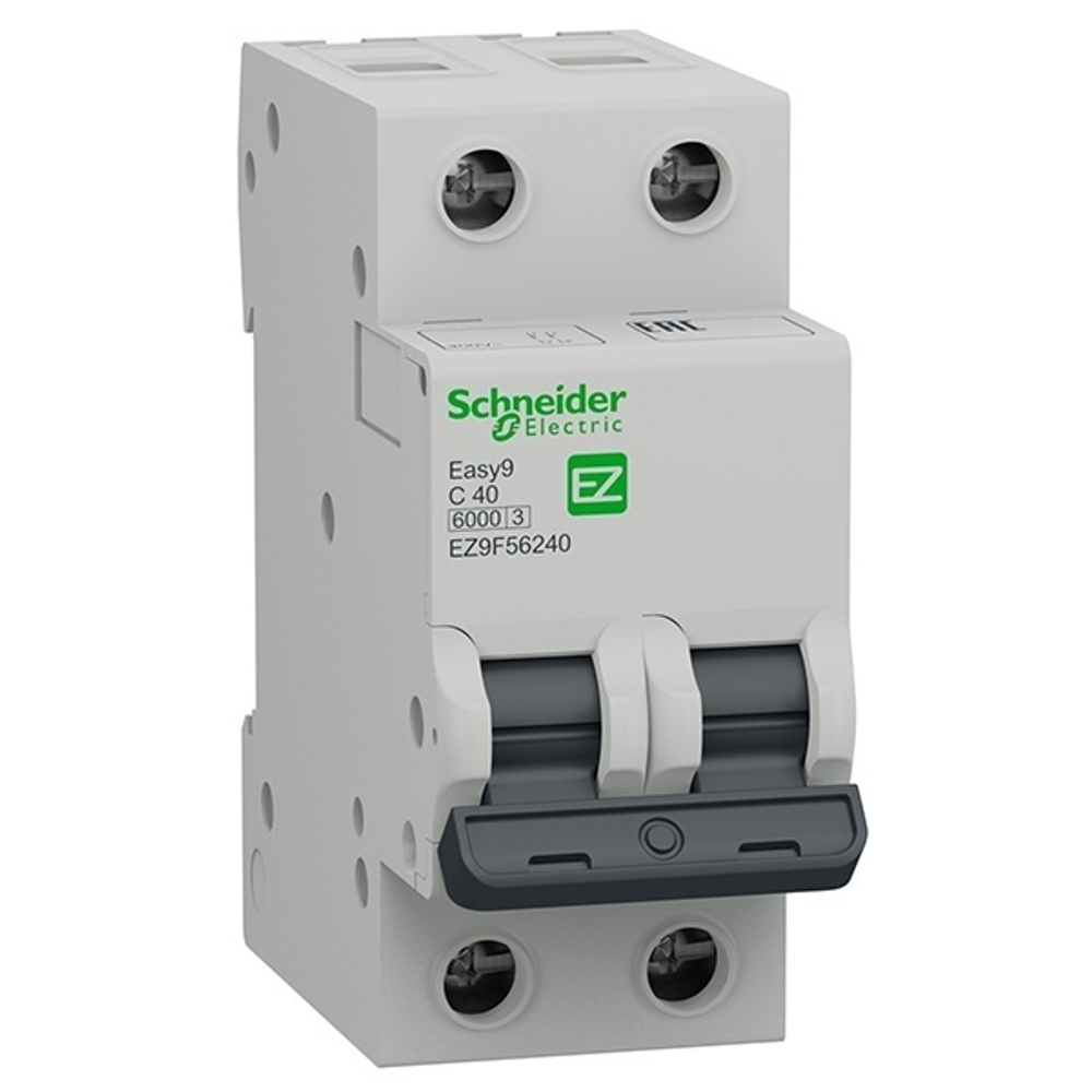 Автоматический выключатель Schneider Electric EASY 9 2П 40А С 6кА 230В (автомат электрический) EZ9F56240