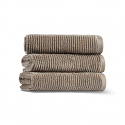 Полотенце 76x142 L'appartement Slim Ribbed cabble stone серо-коричневый