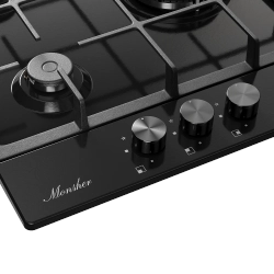 Встраиваемая газовая варочная панель Monsher MSG 43 Noir