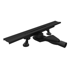 Душевой трап, обрезной, V-образный, черный RGW SDR-53B (800)