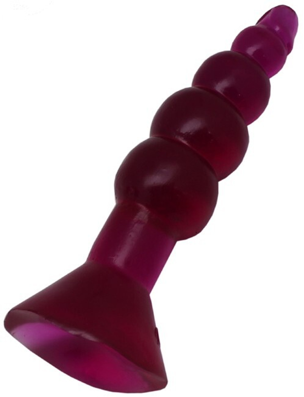 Гелевый анальный массажёр (малиновый) 45х170 мм (Цвет: малиновый)
