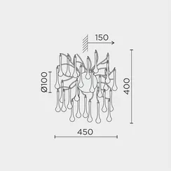 Настенный светильник MODESTYLE MS.2105.450 GD