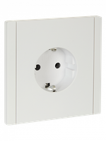 FORTE&PIANO Розетка 1-местная с заземлением без защитных шторок винтовое крепление 16А FP216 белый IEK