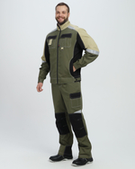 Костюм Вектрон-2 (тк.Смесовая МВО,240) п/к, хаки/черный/бежевый