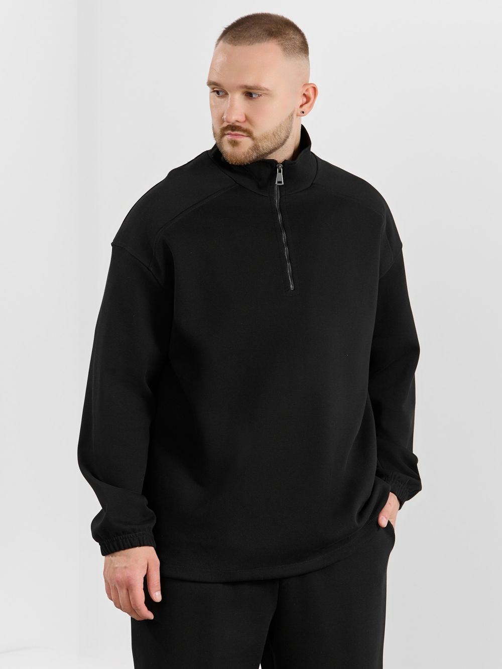 Толстовка мужская Интер-1 Виотекс ЧЁРНЫЙ