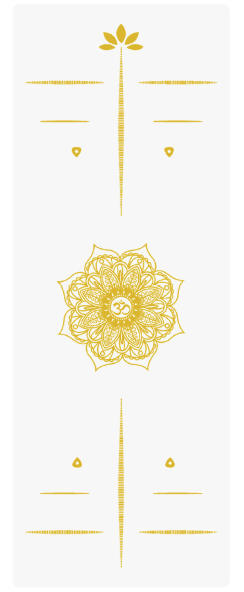 Каучуковый коврик для йоги White Flower 185*68*0,4 см нескользящий