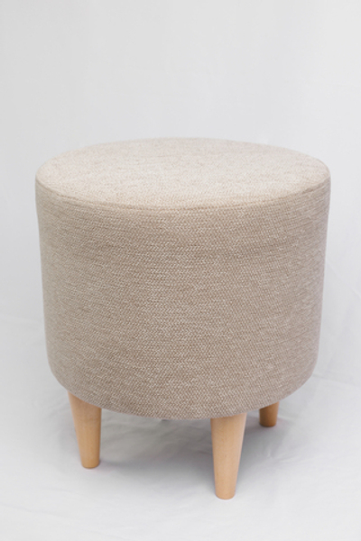 Пуф Нико (Хюлле беж, ножка светлая)