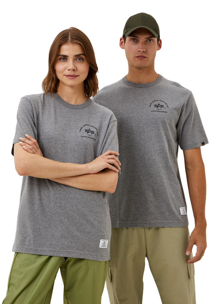 Футболка Alpha Naval Special Warfare Unit Tee Серая