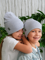 Шапка трикотажная (Серый) РИО