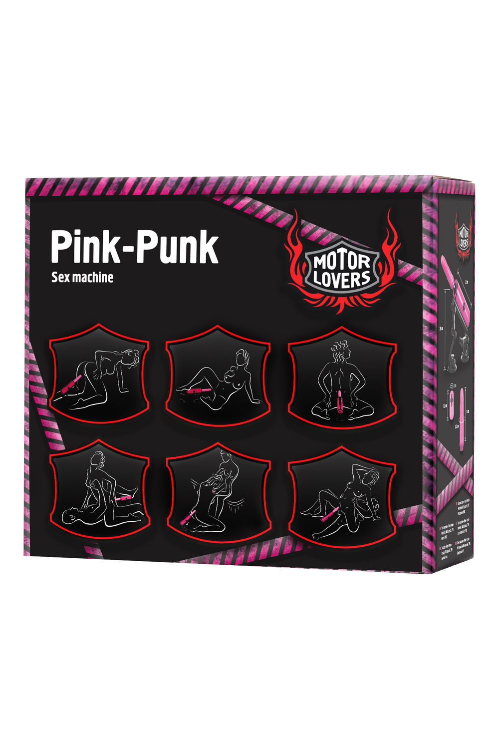 Секс-машина Pink-Punk MotoLovers ABS розовая 22 см