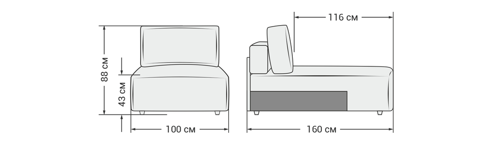 Босс Софт Модуль оттоманка Велюр Роял синий