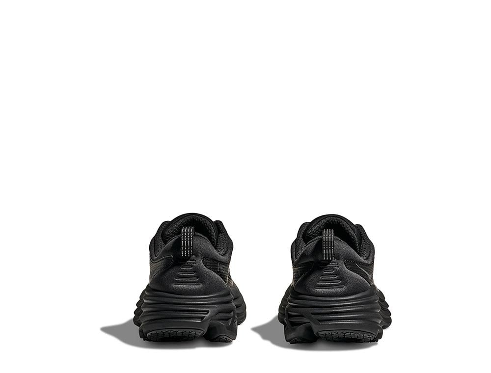 Кроссовки для бега мужские Hoka Bondi 9 M Черно-серебристые