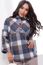 Рубашка "Капитолина" (джинс) Б7518 LT Collection (Акция)