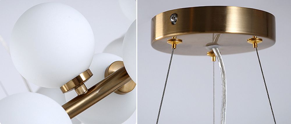 Люстра Milk Bubble Round Chandelier By Imperiumloft