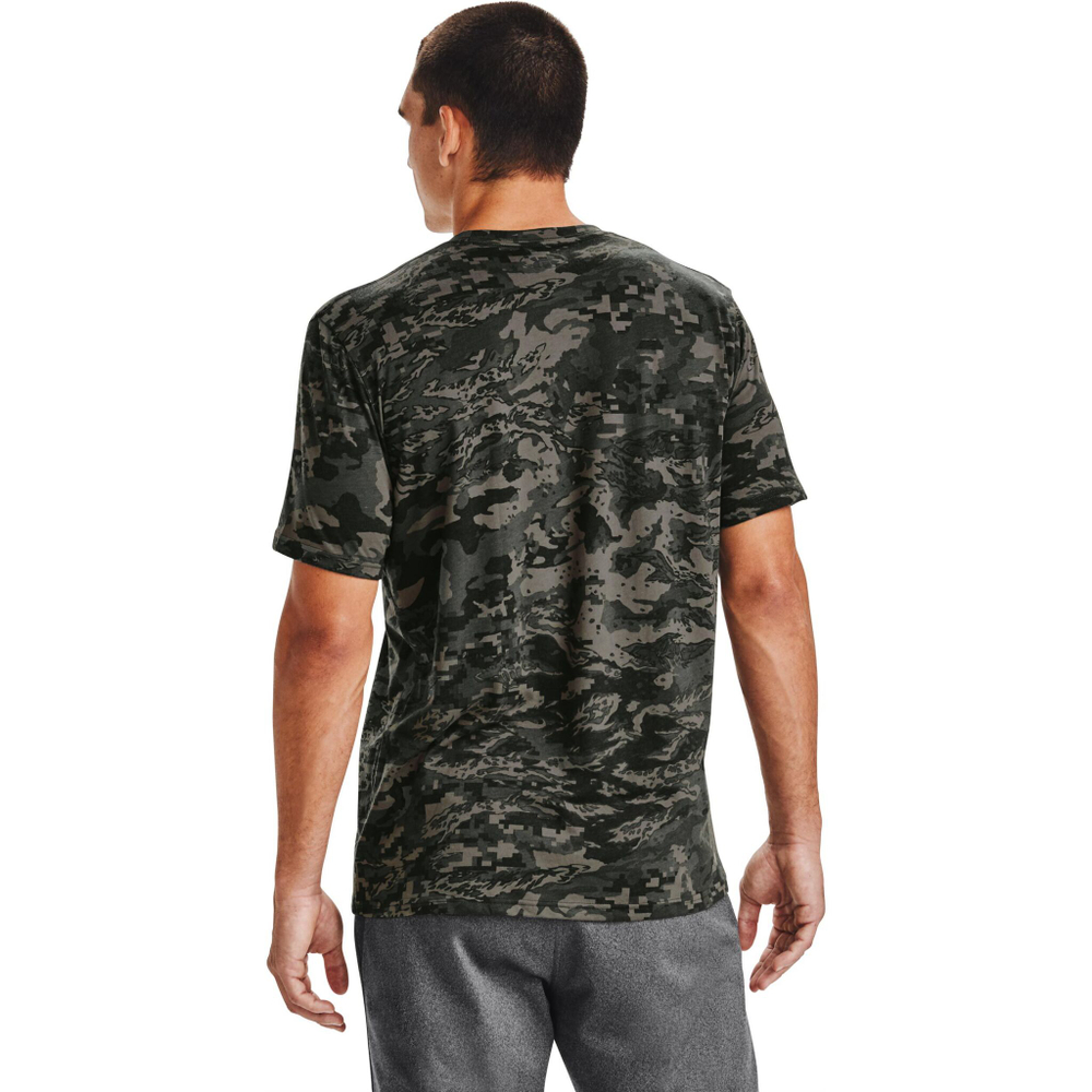 Мужское теннисное поло Under Armour ABC Camo T-Shirt Men - Grey, Green