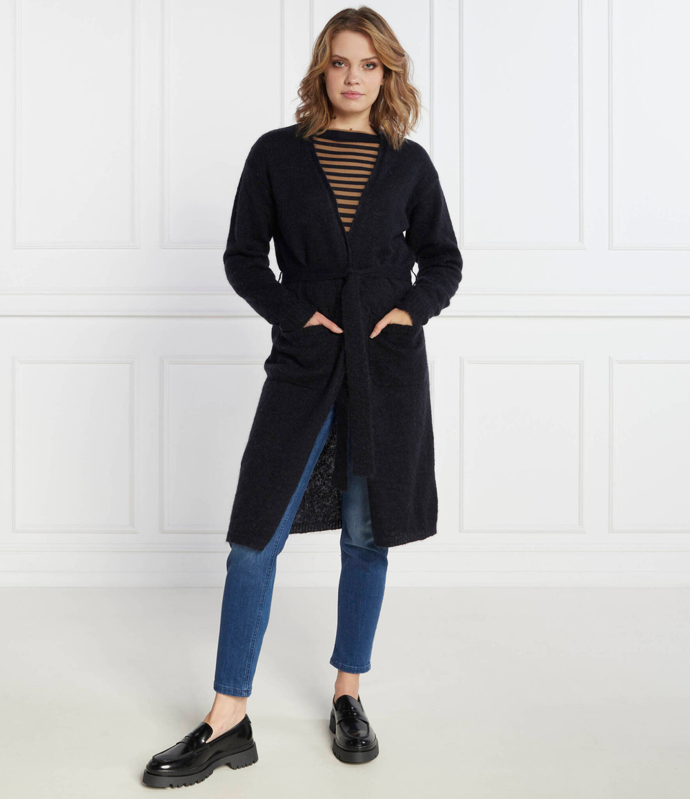 Хлопковый кардиган gabon Max Mara Leisure - черный(334605366)