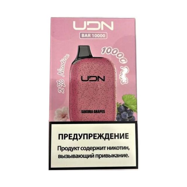 Одноразовый Pod UDN BAR - Sakura Grapes (10000 затяжек)