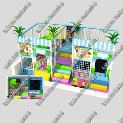 Детский игровой лабиринт "Пальмовая мансарда"
