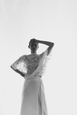 ZARA ЮБКА МИДИ АСИММЕТРИЧНОГО КРОЯ — ZW COLLECTION, ЖЕЛТОВАТО-БЕЛЫЙ